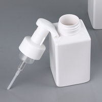 Bouteille de shampoing moussant vide en PET de 350 ml, 400 ml, 450 ml, bouteille carrée en plastique avec pompe à mousse pour le lavage des mains