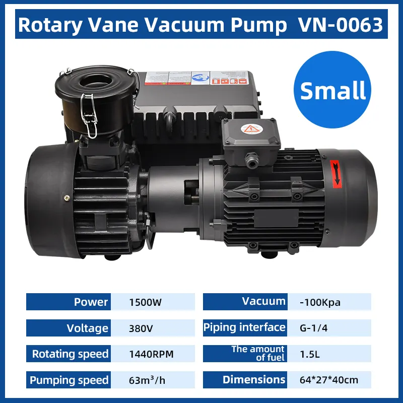 Pompe à vide haute performance rotative, 1,5 kw, 220 v, pour avion, simple étage