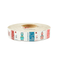 Rouleau de colle thermofusible personnalisée ou pièces découpées, étiquette autocollante imperméable en BOPP, étiquette OPP pour emballage de bouteilles d'eau, étiquettes pour bouteilles d'eau minérale