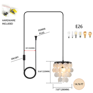 French Vintage <b>Shell</b>-Shaped Pendant <b>Light</b> for a Restaurant - Product Image 6