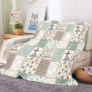 ผ้าห่มลายพระเยซูและพระคัมภีร์ ขายดี ออกแบบได้ตามต้องการ ผ้าห่มนุ่ม อุ่นสบาย เหมาะเป็นของขวัญสำหรับชาวคริสต์ - Product Image 2