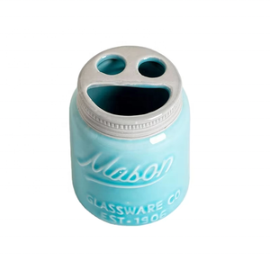 Custom Logo Embossment <strong>Ceramic</strong> Mason Jar Shape <strong>Soap</strong> <strong>Dish</strong> for Bathroom a Stylish and Functional Accessory for Your Daily Routine - Product Image 6