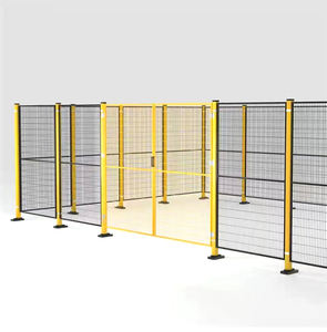 Clôture de sécurité pour ligne de production d'atelier, <span class=keywords><strong>garde</strong></span>-corps métallique, clôture en fil de fer, clôture de limite de robot, mur de clôture - Product Image 2