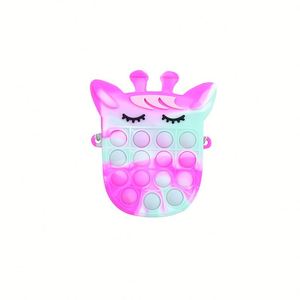 Porte-monnaie décontracté et tendance Pioneer Rodent Exterminator, sac bandoulière en silicone amusant à bulles anti-stress motif cerf de dessin animé - Product Image 2