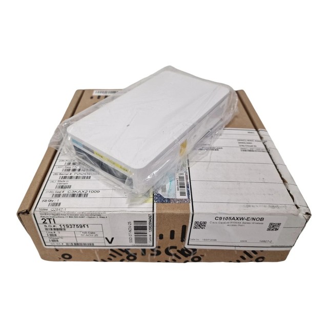 New C9105AXW-E 9105AX WiFi 6 PoE+ Wall Plate Wireless Access Point
