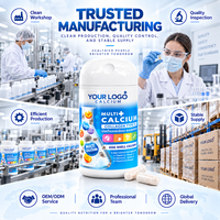 Capsules de calcium de coquille d'œuf, collagène de type II, vitamines D3 et K2, complément alimentaire pour la nutrition osseuse, OEM, ODM, marque privée, vente en gros