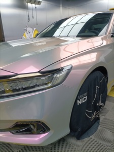 Vinilo Adhesivo para Automóviles con Efecto Camaleón, Color Gris Volcánico a Rojo, Morado, Verde, Azul, Vinilo Brillante para Envolver Automóviles, Venta al por Mayor de Fábrica - Product Image 3