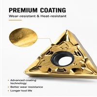 Plaquettes de fraisage en acier tungstène jaune haute performance, fraise triangulaire TNGG160404-FK pour centre d'usinage CNC, travail des métaux