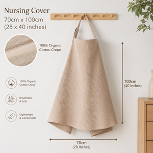 Copertina per Allattamento Personalizzata in Mussola 100% Cotone, Grembiule Multiuso per Allattamento, Tettuccio per Seggiolino Auto e Copertura per <span class=keywords><strong>Passeggino</strong></span> - Product Image 2