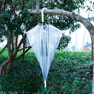 <span class=keywords><strong>Parapluie</strong></span> transparent moderne pour femmes, forme bulle, ouverture semi-automatique, design droit, pour adultes, vente en gros - Product Image 4