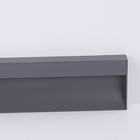 CREATEKING DWF50 Plinthes modernes en alliage d'aluminium pour hôtels et hôpitaux, résistantes à l'humidité et à la décomposition, finition anodisée, installation facile