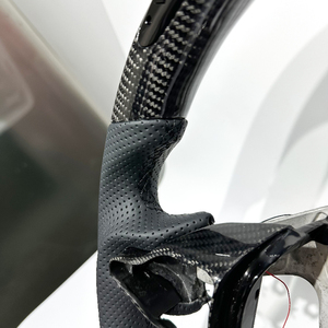 Volante de Fibra de Carbono con LED para Auto, Envío Gratis, Entrega Directa desde Almacé<span class=keywords><strong>n</strong></span> en EE. UU., Compatible con Hyundai Elantra <span class=keywords><strong>N</strong></span> I30N I20N - Product Image 5