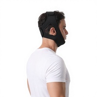 Sangle amincissante pour le menton, réducteur de double menton, support ajustable pour la mâchoire, pour hommes et femmes, pour sculpter et raffermir le contour du visage