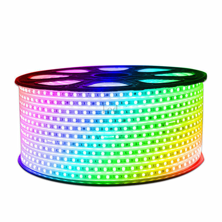Tira de led neon flexível, melhor preço de fábrica, para áreas externas, 12 24 110, 220 volt, vermelho, azul, verde, amarelo,