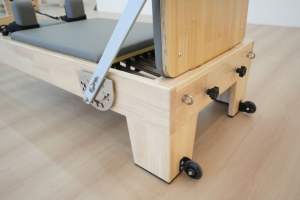 Wood Reformer Pilates <span class=keywords><strong>Bed</strong></span> Machine Reformer Maquina Ejercicio Pilates Beige Pink Commercial Studio Oak Pilates Reformer - Product Image 5