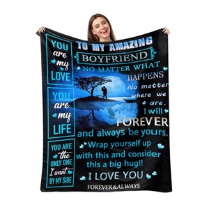 Mantas <span class=keywords><strong>de</strong></span> Felpa <span class=keywords><strong>de</strong></span> Alta Calidad al por Mayor para el Día <span class=keywords><strong>de</strong></span> Acción <span class=keywords><strong>de</strong></span> Gracias, Regalos <span class=keywords><strong>de</strong></span> San Valentín para Novia, Novio, Esposa, Esposo - Product Image 6