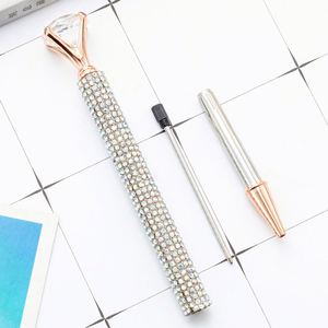Personalized Diamond Crystal Ballpoint Pens - Retractable Black <b>Ink</b>, Rhinestone Bling, <b>Refill</b>, Gift for Women - Product Image 4