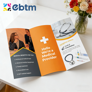 บริการพิมพ์และออกแบบโบรชัวร์แบบพับสามตอน, พับแบบ Z, แผนที่พับได้ตามสั่ง และใบปลิวแบบพับและแบบมีรอยฉีก พร้อมตัวอย่างงานพิมพ์อย่างรวดเร็ว - Product Image 2