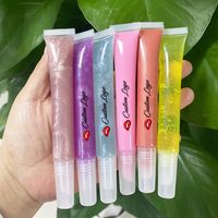 Grote Capaciteit Squeeze Tube Kleur Veranderende Lip Olie Fruit Smaak Hydraterende Make-Up Lip Plumping Olie