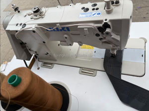 Machine à coudre industrielle à double aiguille JUKI LH-3578A à tête semi-sèche pour jeans et matériaux lourds - Product Image 4