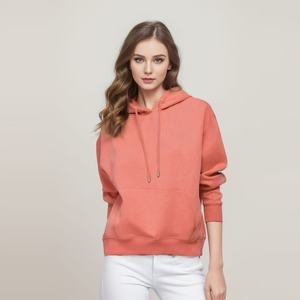 6W288 280G Sweat à capuche personnalisé avec logo pour homme, couleur unie, tendance, jeune, en polyester/coton, coupe ample, polaire anti-boulochage - Product Image 4