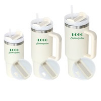 Grande capacité 40 poignée de deuxième génération tasse de voiture isolation thermique tasse de paille 304 tasse de voiture en acier inoxydable tasse Bingba