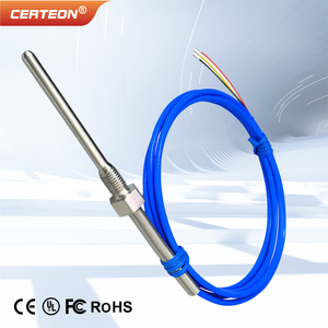 Sensore di temperatura digitale filettato DS18B20‑1 impermeabile con sonda in acciaio inox ‑55 a 125C per rilevamento remoto - Product Image 1
