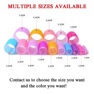 Lot de 30 bigoudis sans chaleur personnalisés en gros pour fabricants – Rouleaux à cheveux en plastique et nylon auto-agrippants avec pinces - Product Image 5