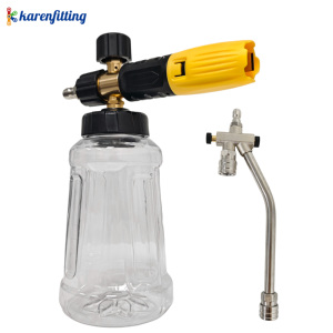 Válvula de dos vías para espuma y varilla de extensión de limpieza, cañón de espuma para hidrolavadora de alta presión con doble lanza para cambio rápido en lavado de coches - Product Image 3