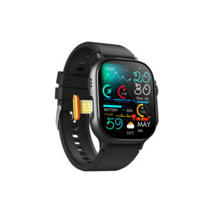 Reloj Inteligente 4G de 2.10 Pulgadas con Ranura para Tarjeta SIM, ECG Médico, Análisis de Riesgo de Enfermedades Cardíacas HRV, Monitoreo de SpO2 con Luz Roja - Product Image 1