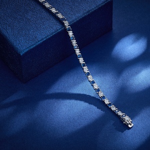 Aivenchy Unisex 17cm Pulseras DE TENIS chapadas en rodio Cadenas de circón de corte ovalado Accesorios de moda Pulsera de mujer - Product Image 6