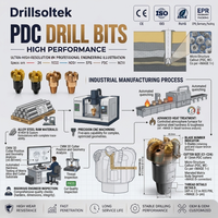Буровые долота Drillsoltek Matrix Body PDC для глубокого бурения нефтяных, газовых и горнодобывающих скважин