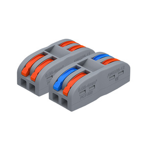 CHKL Push-In Terminal Block PCT-222 2-Pole 0.08-4mm AWG28-12 Wire Connector for Wire Termination - Product Image 1