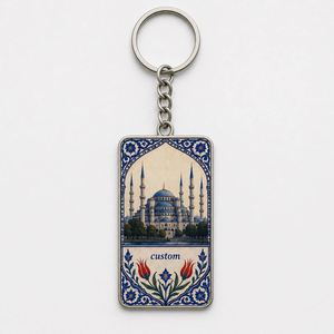 Llaveros Personalizados de Alta Calidad con Diseño de Lugares Emblemáticos de Estambul, Estilo Turco, Recuerdo de Viaje - Product Image 3