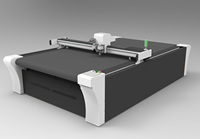 ZING matrice vibrant cnc automatique tissu scène performance feuille de vêtements couteau oscillant machine de découpe