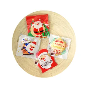 Zelfklevende Kerst Snoep Verpakking Zak Gerecycled Plastic Zakken Voor Sancks