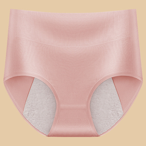 Braguitas Menstruales <span class=keywords><strong>de</strong></span> Cintura Alta para Mujer, Talla Grande, 200 Libras, Diseño Anti-Fugas, Versión Delgada, Algodón Orgánico Antibacteriano - Product Image 4
