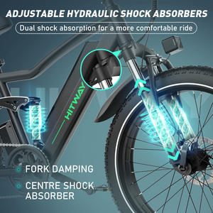 HITWAY <span class=keywords><strong>BK9</strong></span> 250W pour Vélo Électrique Tout-Terrain EU 48V 15Ah avec Batterie Samsung, Pneu Large 26'' et Moteur Arrière Brushless Certifié CE VTT - Product Image 4