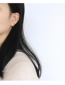 2024 Trendy Unisex 14K Gold Plate Minimalist Geometric <b>Earrings</b> Double Line Crystal Stud Mainly Zircon for Anniversaries Fashion - Product Image 5