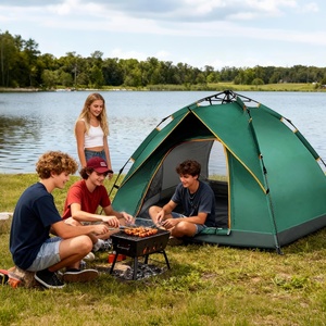 Tente de camping extérieure à une chambre avec ouverture automatique, imperméable, portable, légère, tente de plage familiale - Product Image 6