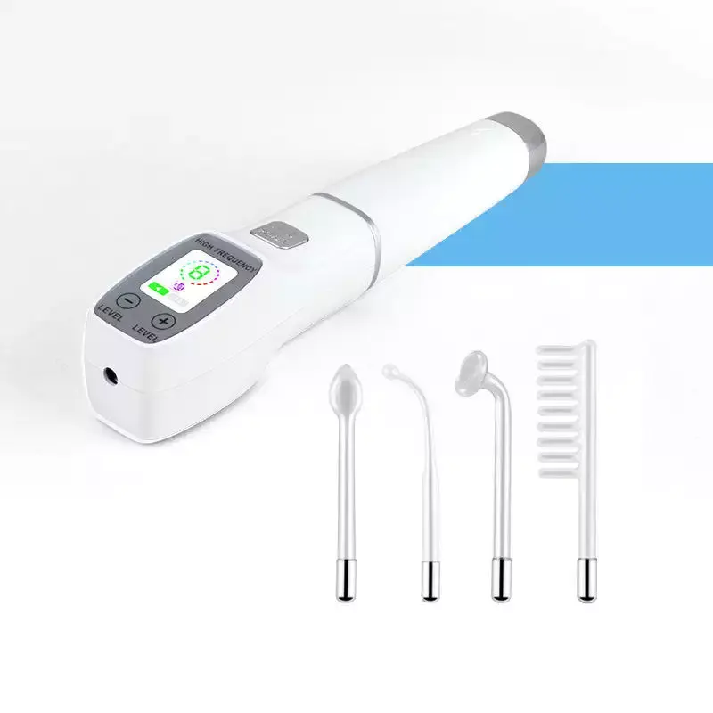 4 In 1 D'arsonval Acne Behandeling Schoonheidsapparaat Anti Veroudering Massage Hoogfrequente Gezichtsmachine 30W