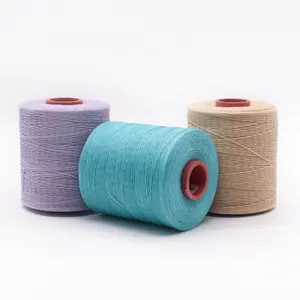 Excellent Quality 1 Spool 700y 1mm Flat Sewing Coarse Braid Waxed Thread For Leather Craft Repair