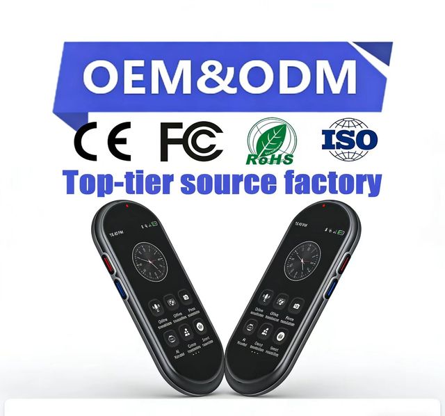 OEM AI Intelligent Voice Real Time Portable Online Translator Device 150+ Multi Languages 4 Inch IPS Screen World Time WiFi