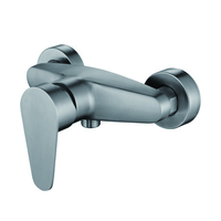 Mitigeur de douche thermostatique mural chromé pour hôtel, 2 voies, robinetterie de bain et de douche apparente