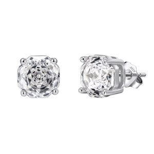 रिन्टिन सी 414 क्लासिक जिरकोनिया स्क्रू बैक इयररिंग्स लक्जरी गहने 925 पुरुषों के लिए स्टर्लिंग चांदी घन ज़िरकोनिया कान स्टड - Product Image 2