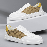 Chaussures basses à plateforme en cuir véritable pour hommes, vente en gros directe d'usine, respirantes, sportives, de créateur