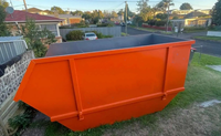 Bac à déchets en acier Q235 sur mesure pour l'extérieur, grands bacs à ferraille avec portes, capacité de 3000 à 5000 kg pour les déchets industriels et de construction