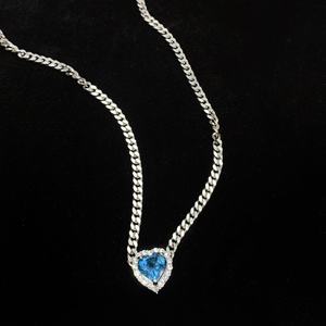 Elegante Joyería de Plata de Ley S925 con Topacio Azul Londres Natural, Gema Ovalada de 7x9mm, Regalo para Mujer - Product Image 1