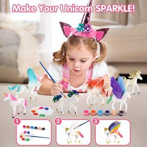 Bassin sensoriel en plastique sur le thème <span class=keywords><strong>de</strong></span> la licorne Paico pour enfants, <span class=keywords><strong>bac</strong></span> à <span class=keywords><strong>sable</strong></span> pour enfants, <span class=keywords><strong>jeu</strong></span> d'éducation précoce, petit monde, maternelle, éveil, 5 à 7 ans - Product Image 3