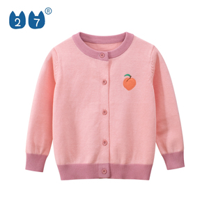 Nuevo diseño de invierno niños otoño cómodo 100% hilo de algodón niñas lindo suéter de La Rebeca - Product Image 3